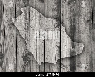 Map of Saudi Arabia on weathered wood Stock Photo - Alamy