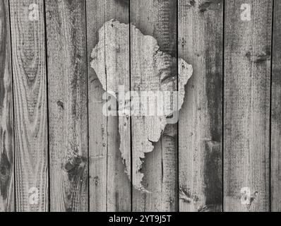 Map of South America on weathered wood Stock Photo - Alamy