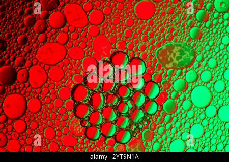 Colony of bubbles on a scaly background Stock Photo