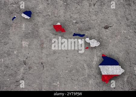 Map of Hawaii Stock Photo - Alamy