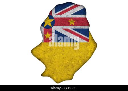 Map and flag of Niue Stock Photo - Alamy
