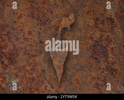 Map of Israel on rusty metal Stock Photo - Alamy