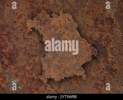 Map of Bavaria on rusty metal Stock Photo - Alamy