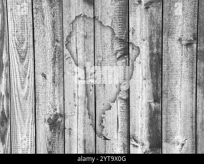 Map of South America on weathered wood Stock Photo - Alamy