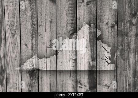 Map of Virginia on weathered wood Stock Photo - Alamy