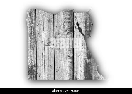 Map of Egypt on weathered wood Stock Photo - Alamy