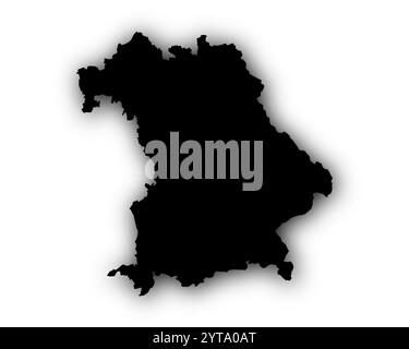 map of bavaria Stock Photo - Alamy