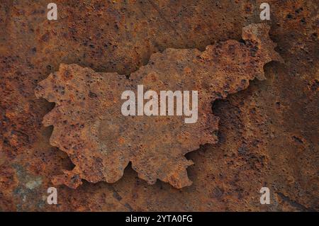 Map of Slovenia on rusty metal Stock Photo - Alamy