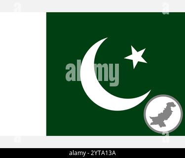 Map and flag of Pakistan Stock Photo - Alamy