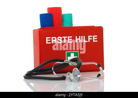First aid kit Stock Photo