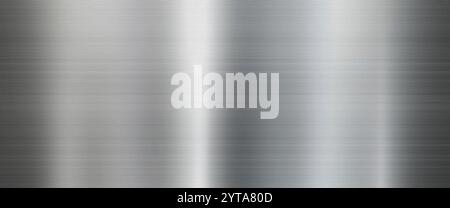 Brushed Metal texture background in silver Stock Photo