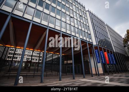 Entrance to the Sorbonne’s Pierre and Marie Curie Campus (Jussieu Campus) - Paris, France Stock Photo
