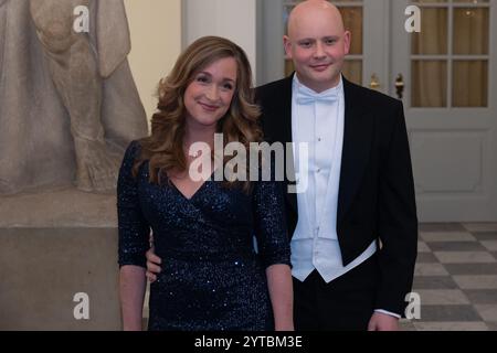 Camilla Soe L and Minister for Culture Jakob Engel-Schmidt R at state banquet