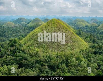 Chocolate Hills Bohol Central Visayas, Philippines Asia Stock Photo