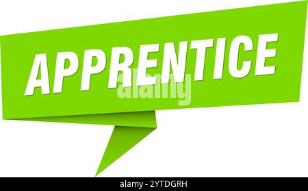 apprentice banner. apprentice speech bubble, label, sticker, ribbon ...