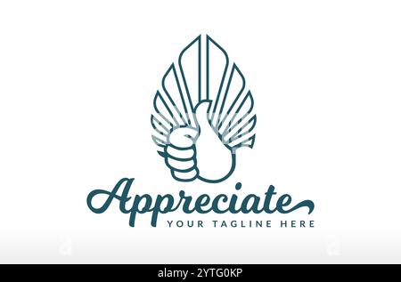 Creative Like And Appreciate Logo Design Vector Icon Symbol Illustration congratulations honor icon thanks giving design Stock Vector