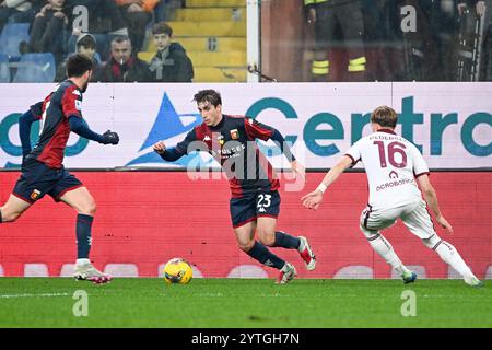 Genova, Italia. 07th Dec, 2024. Genoa's Fabio Miretti in action during the Serie A soccer match between Genoa and Torino at the Luigi Ferraris Stadium in Genoa, Italy - Saturday, December 07, 2024. Sport - Soccer . (Photo by Tano Pecoraro/Lapresse) Credit: LaPresse/Alamy Live News Stock Photo