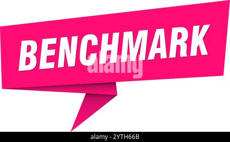 benchmark banner. benchmark speech bubble, label, sticker, ribbon, sign template Stock Vector