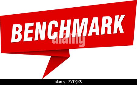 benchmark banner. benchmark speech bubble, label, sticker, ribbon, sign template Stock Vector