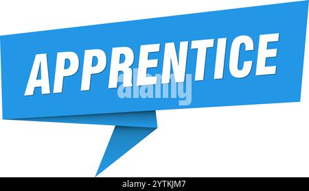 apprentice banner. apprentice speech bubble, label, sticker, ribbon ...
