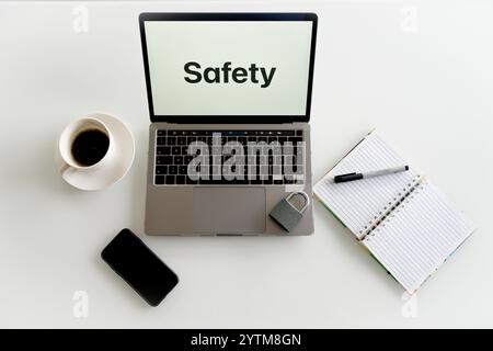 Cyber security network data protection concept. Stock Photo