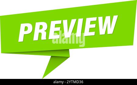 preview banner. preview speech bubble, label, sticker, ribbon, sign ...
