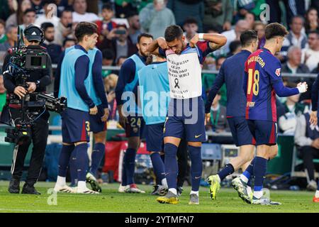 Sevilla, Spain. 7th Dec 2024. Ferran Torres (FC Barcelona) seen celebrating after scoring goal during LaLiga EA SPORTS game between Real Betis Balompie and FC Barcelona. Maciej Rogowski/Alamy Live News Stock Photo