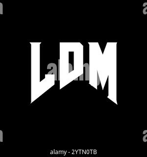 LDM letter logo design for technology company. LDM logo design black ...