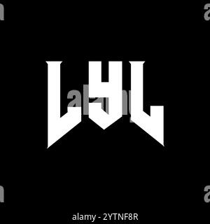 LYL letter logo design for technology company. LYL logo design black ...
