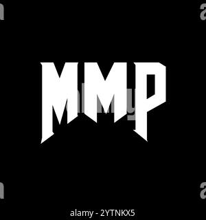 MMP letter logo design for technology company. MMP logo design black ...