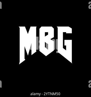 MBG letter logo design for technology company. MBG logo design black ...