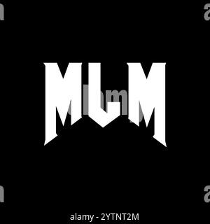 mlm marketing icon, black vector sign with editable strokes, concept ...