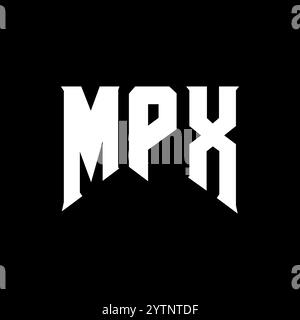 MPX letter logo design for technology company. MPX logo design black ...