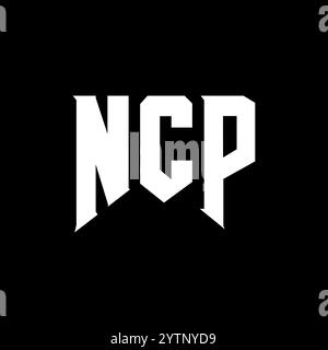 NCP letter logo design for technology company. NCP logo design black ...