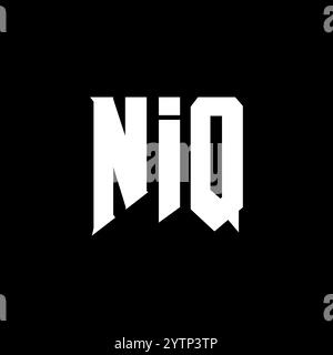 NIQ letter logo design for technology company. NIQ logo design black ...