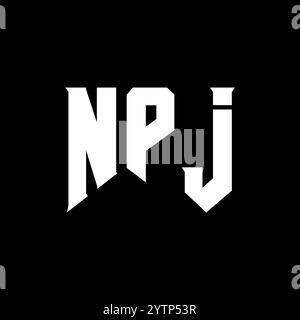 NPJ letter logo design for technology company. NPJ logo design black ...