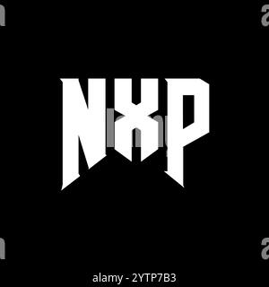 NXP letter logo design for technology company. NXP logo design black ...