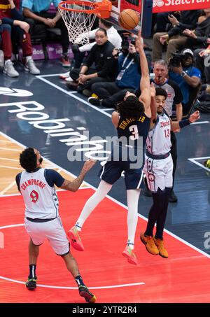 Denver Nuggets forward Peyton Watson (8) in the second half of an NBA ...