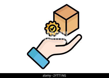 Product icon. colored outline icon style. icon related to procurement. procurement management elements vector illustration Stock Vector