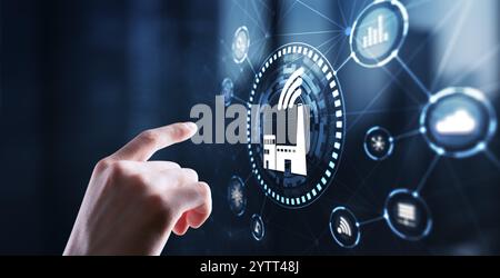 Smart industry. Technology process automation concept Stock Photo