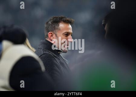 Turin, Italy. 07th Dec, 2024. Alessandro Del Piero during Serie A 2024/25 match between Juventus FC and Bologna FC at Allianz Stadium on December 07, 2024 in Turin, Italy - ph Giuliano Marchisciano during Juventus FC vs Bologna FC, Italian soccer Serie A match in Turin, Italy, December 07 2024 Credit: Independent Photo Agency/Alamy Live News Stock Photo