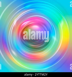 Colorful light wheel texture, moving circles for a pretty background ...