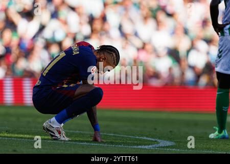 Sevilla, Spain. 07th Dec, 2024. Raphinha (FC Barcelona) seen in action during LaLiga EASPORTS game between teams of Real Betis Balompie and FC Barcelona at Estadio Benito Villamarin (Photo by Maciej Rogowski/SOPA Images/Sipa USA) Credit: Sipa USA/Alamy Live News Stock Photo