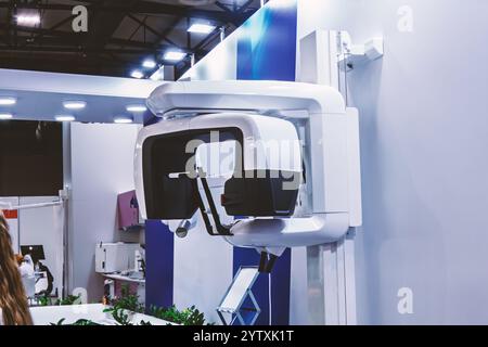 Computed tomography. 3D scanner of the dental jaw Stock Photo