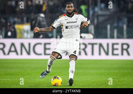 Rome, Italy. 07th Dec, 2024. Kialonda GASPAR of Lecce during the Italian championship Serie A football match between AS Roma and US Lecce on 7 December 2024 at Stadio Olimpico in Rome, Italy - Photo Matthieu Mirville (M Insabato)/DPPI Credit: DPPI Media/Alamy Live News Stock Photo