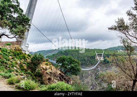 516 Arouca the longest pedestrian suspension bridge Portugal Stock Photo