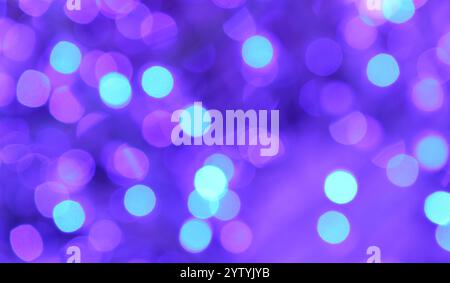 Gradient Blue Tone Abstract Blurred Glittering Christmas Lightings Stock Photo