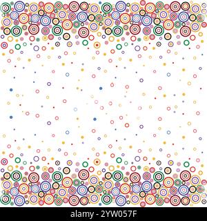 Bubbles-Pattern seamless texture for your design Stock Vector