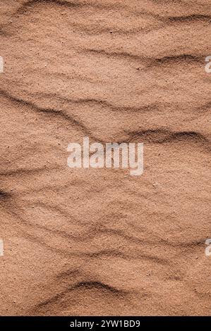 Top view of sand with natural ripple texture Stock Photo