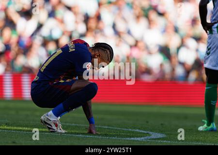 Sevilla, Spain. 07th Dec, 2024. Raphinha (FC Barcelona) seen in action during LaLiga EASPORTS game between teams of Real Betis Balompie and FC Barcelona at Estadio Benito Villamarin Credit: SOPA Images Limited/Alamy Live News Stock Photo